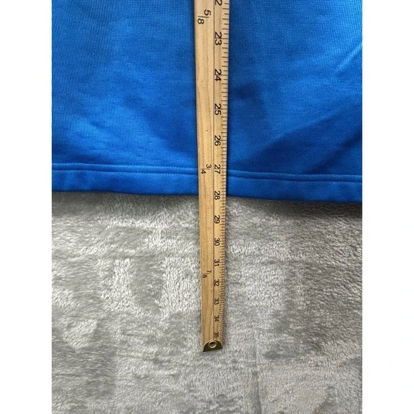 Callaway Sweatshirt Mens Large Blue 1/4 Zip Performance Pullover Golf Sweater - Picture 4 of 6